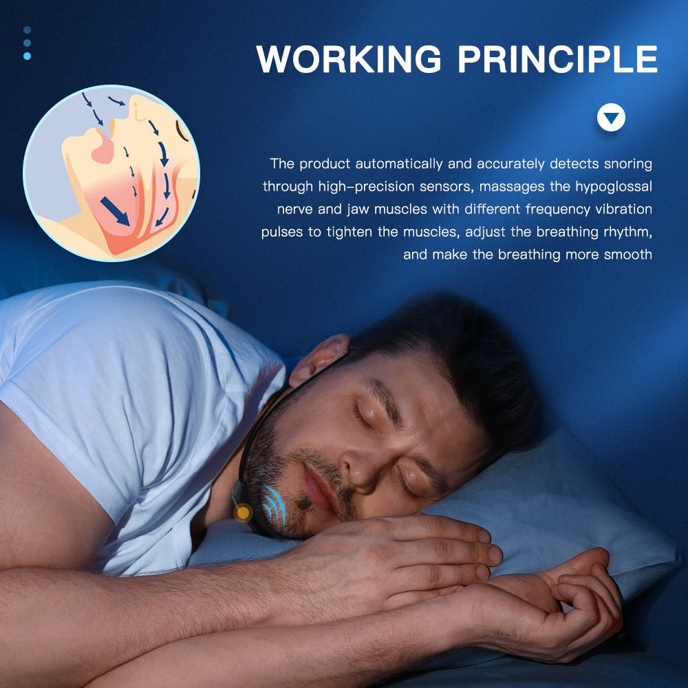 Smart Anti-Snoring Device - EMS Pulse Stop Snore